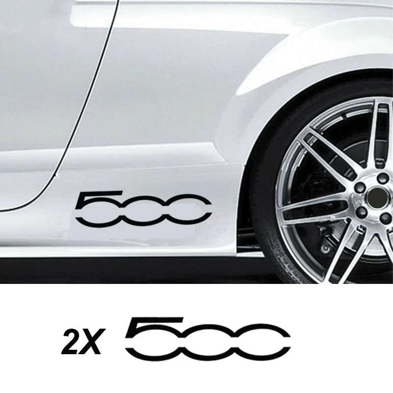 

2 шт., виниловые наклейки для кузова автомобиля Fiat 500