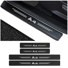 Добро пожаловать для езды на велосипеде из углеродного волокна Защита Стикеры для Audi A4 B5 B6 B7 B8 порог Анти-Царапины газа Anti-kick защита Стикеры