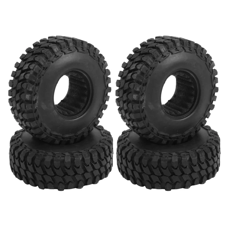 

4pcs 1.0" Soft Rubber Wheel Tire 54mm for 1/18 1/24 RC Crawler Car Axial SCX24 Bronco Gladiator FMS FCX24 Enduro24 Traxxas TRX4M