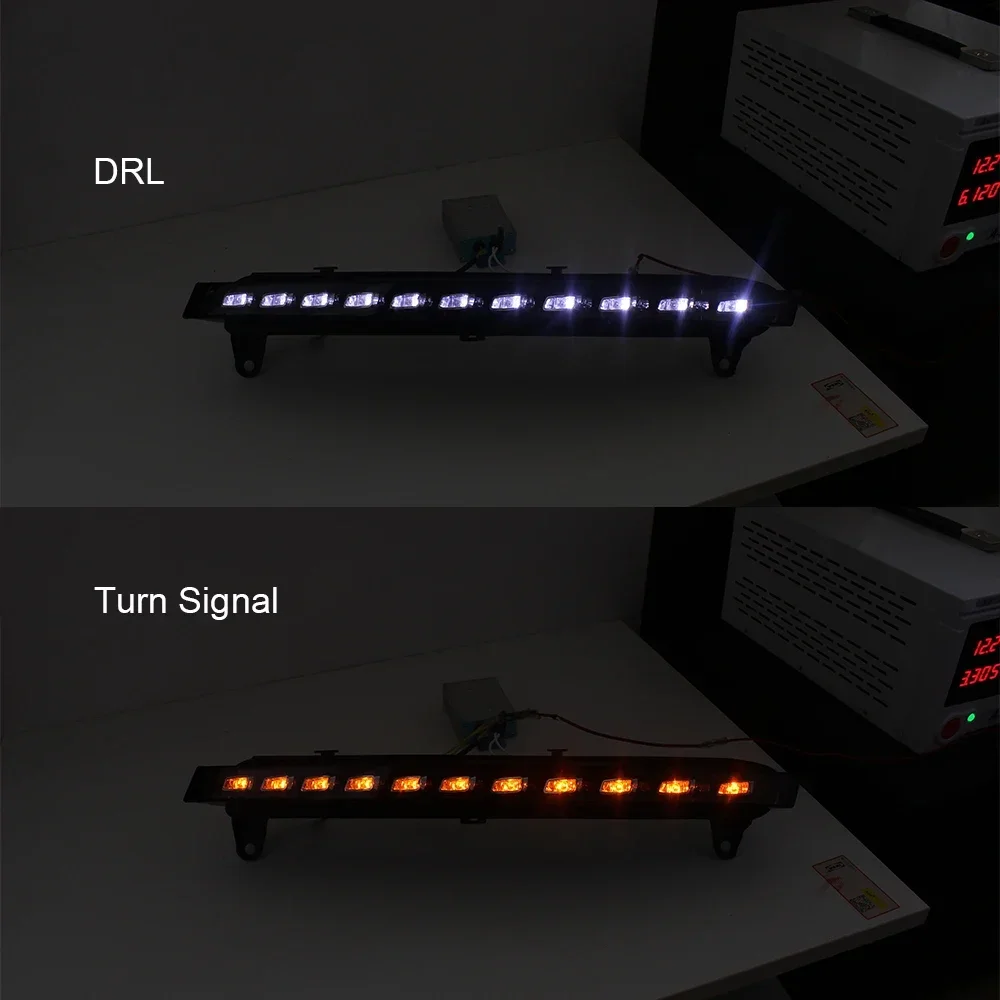 Aukma совместимый с Audi Q7 2006 ~ 2009 светодиодные дневные ходовые огни DRL указатели