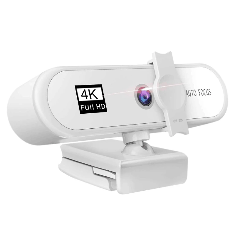 

4K Full HD Streaming Webcam Autofocus For Live Streaming - 4K White
