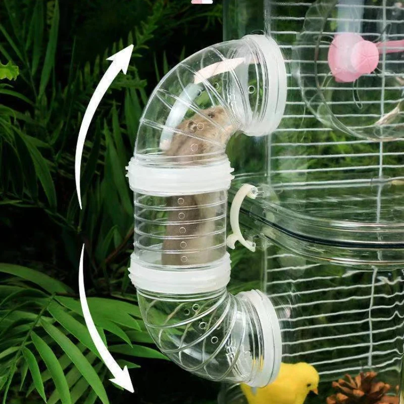 Клетка для хомяка 2-этажный роскошный дом домашних животных портативная мышь