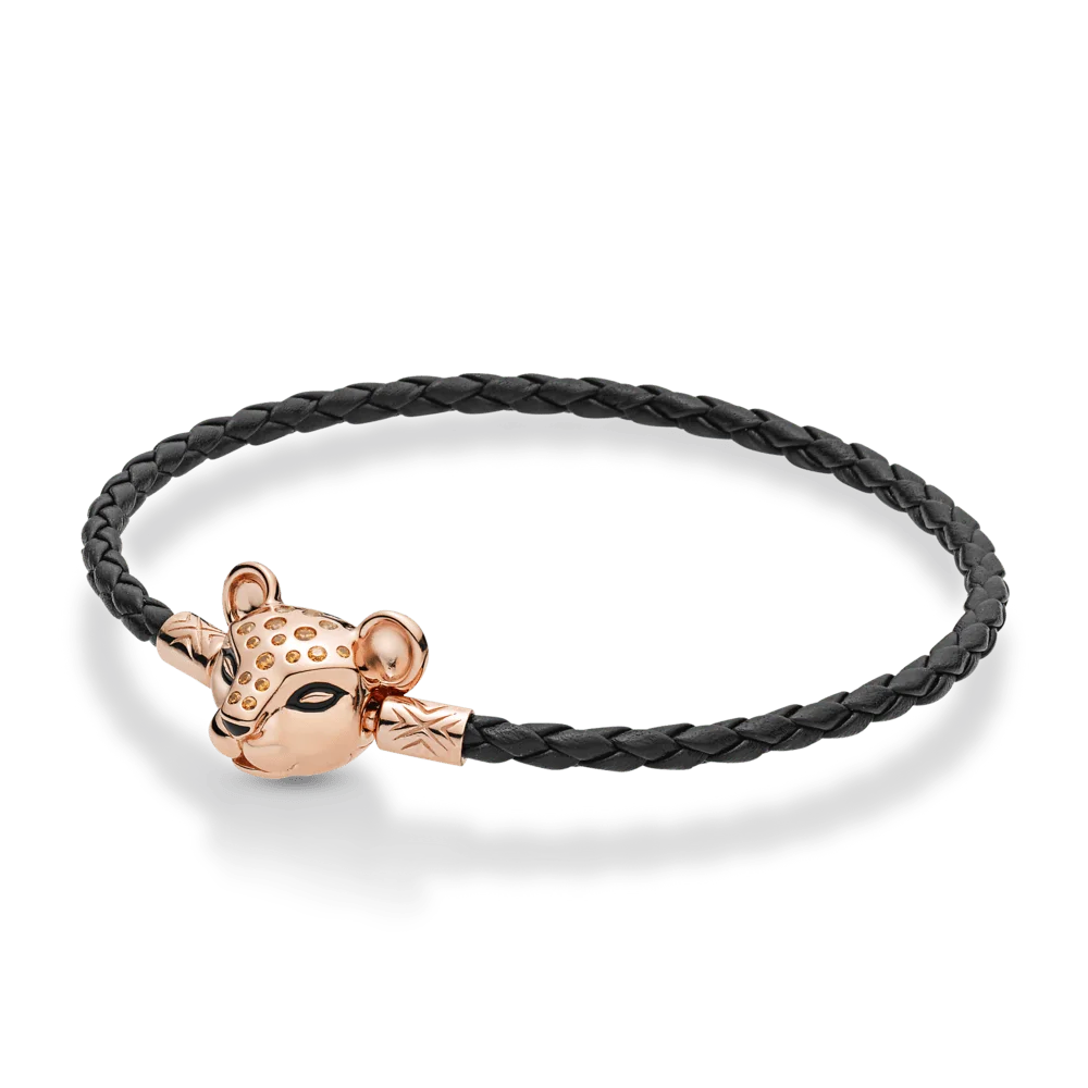 

Браслет женский из серебра 925 пробы с ракушками и блестящим львом