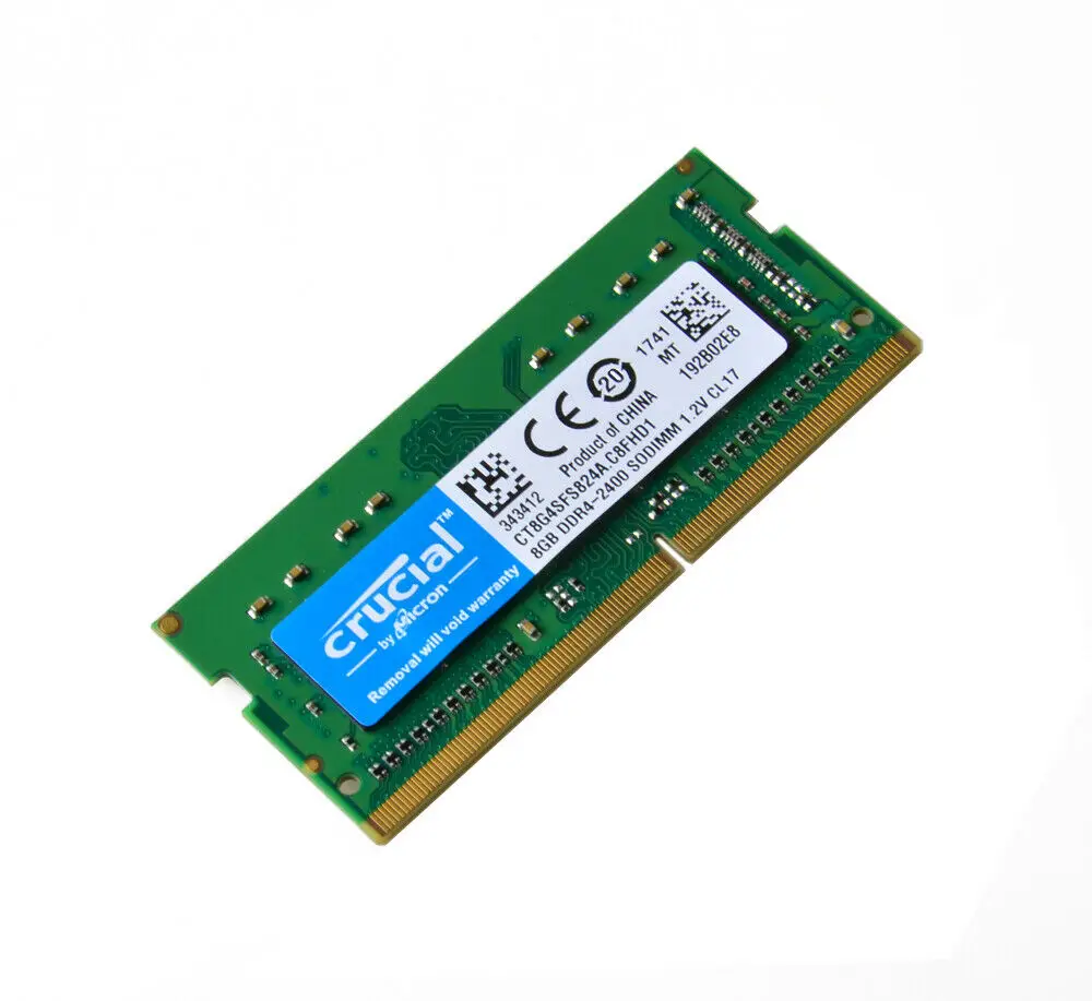 Crucial Latpop Memory DDR4 PC4-19200 SODIMM 2133 2400 2666 3200mhz RAM DDR4 4G 8GB 16GB 32GB Memoria DDR3 RAM 1333 1600MHZ 1.35V