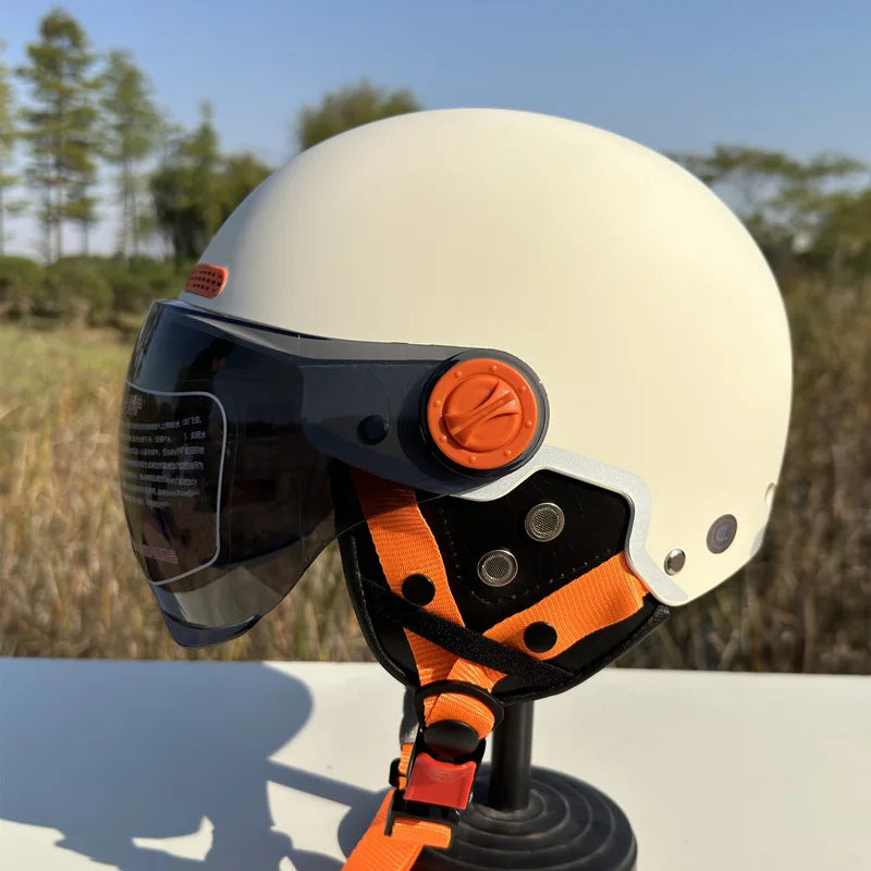 

Adjustable Motorcycle Helmet-Summer Season-Multiple Colors Available-Customize Your Ride Well Ventilated Helmet Lightweight