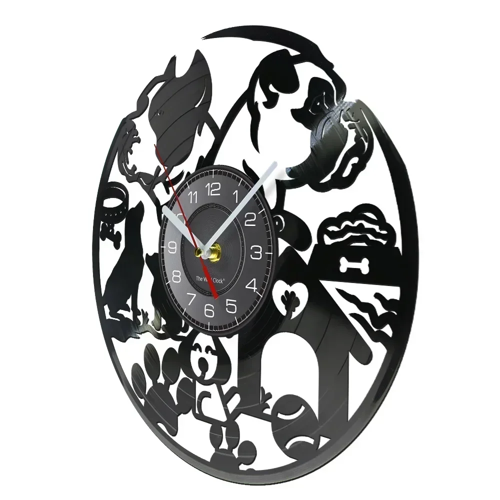 Настенные часы Я люблю собак декоративные виниловые аксессуары для домашних