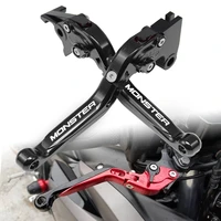 motorcycle accessories cnc adjustable extendable foldable brake clutch levers for ducati monster 696 796 695 620 400