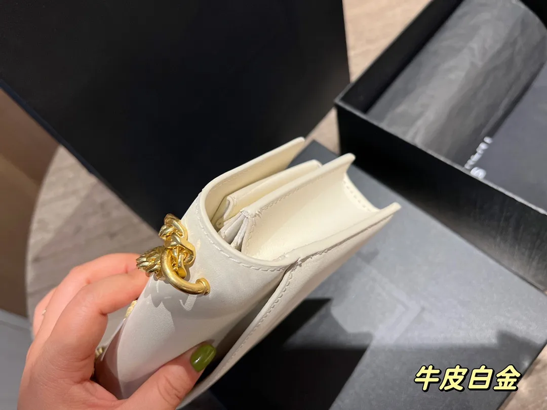 Sunset bag 2022 high value fashion leather bag women's chain Single Shoulder Messenger fashion versatile small square bag