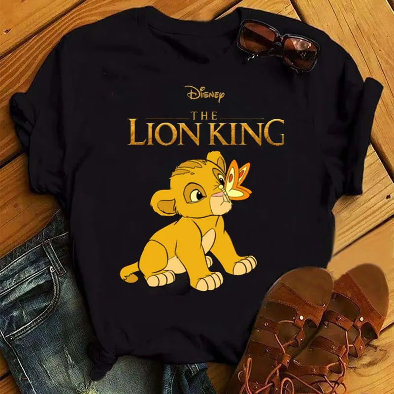 Новая забавная футболка Hakuna Matata женская одежда с рисунком из мультфильма Король
