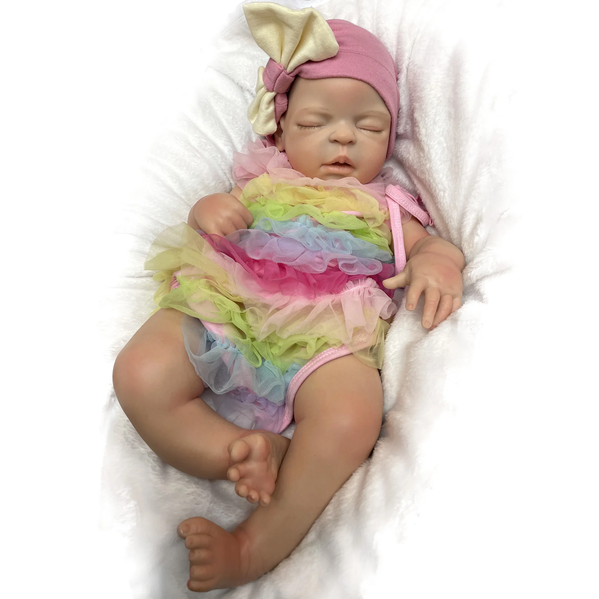

20 Inch reborn dolls big Silicone Bebe Painted Bebe Reborn bonecas infantil meninas bebes reborn de silicone real