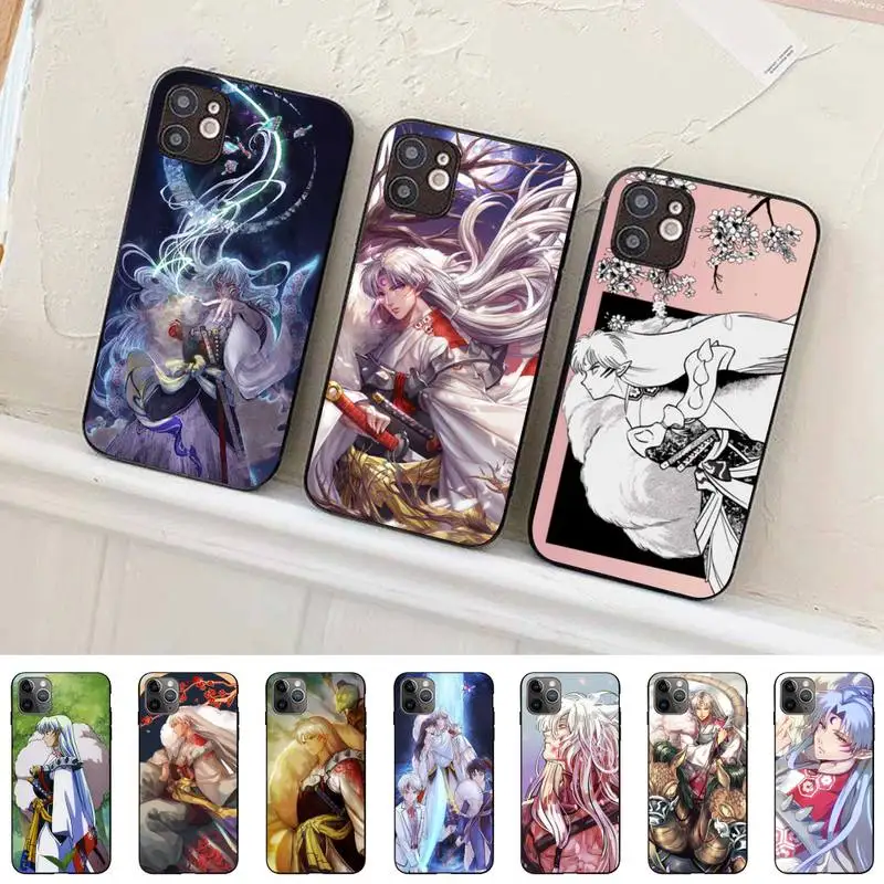 

TOPLBPCS Sesshoumaru Phone Case for iPhone 11 12 13 Mini Pro Max 8 7 6 6S Plus X 5 SE 2020 XR XS Funda Case