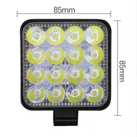 48w 16 led work light bar floodlight car atv off road driving fog lamp 12v 24v brand new auto parts high quality and durable