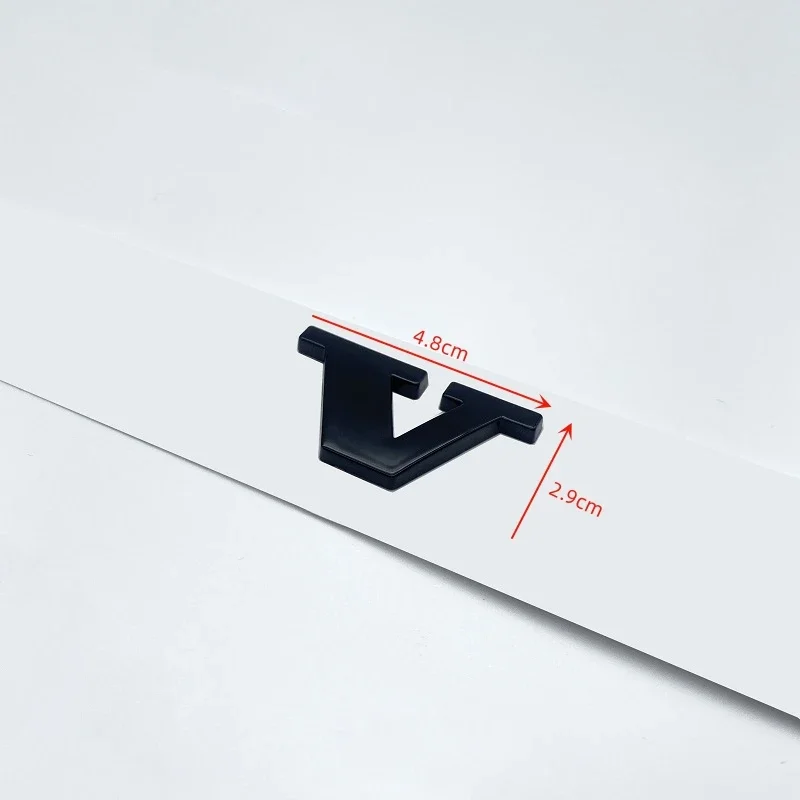 Глянцевая черная эмблема B5 B6 T3 T4 T5 T6 T8 V8 D3 D4 D5 D6 AWD Эмблема с буквами багажника