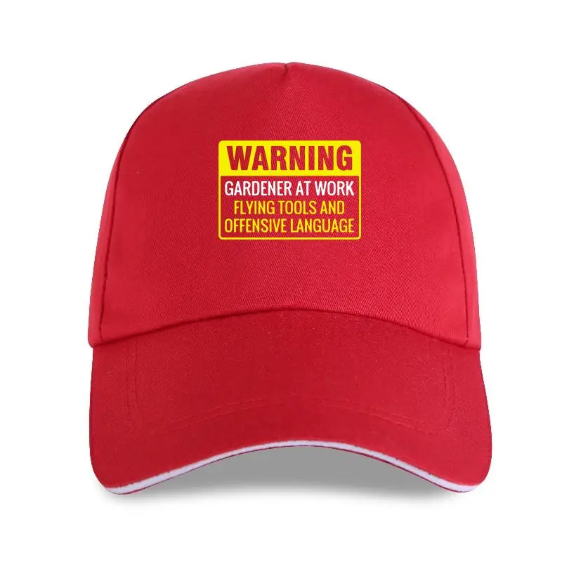 

WARNING GARDENER AT WORK Mens Baseball cap S-3XL Funny Printed Novelty Joke Top