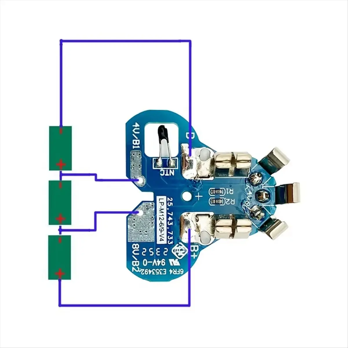 (ABDH) Пластиковый корпус для литиевой батареи M12 с платой защиты PCB для литий-ионной батареи Milwaukee 12V 1.3Ah 1.5Ah 48-11-2411 (art.: 3920d9dc5ee8f) - 3920d9dc5ee8f