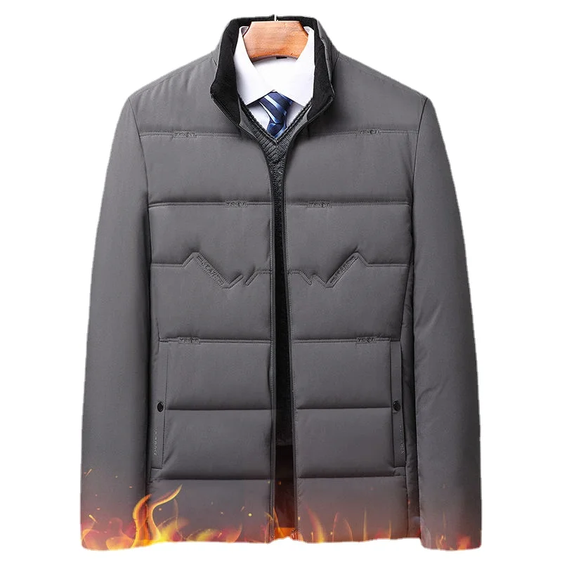 

Мужская повседневная стеганая куртка, черная теплая парка, толстая ветровка, укороченная куртка, E45, зима 2023