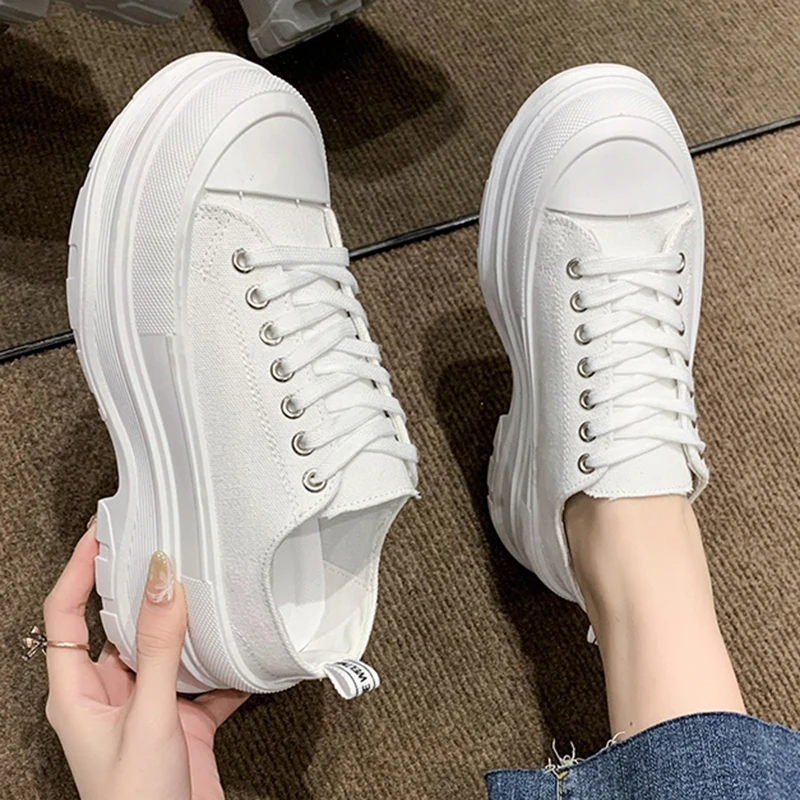 Женские кроссовки на платформе модная Уличная обувь удобная повседневная