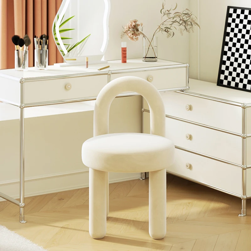 Кремовый стиль современный стул для макияжа туалетный столик спальни
