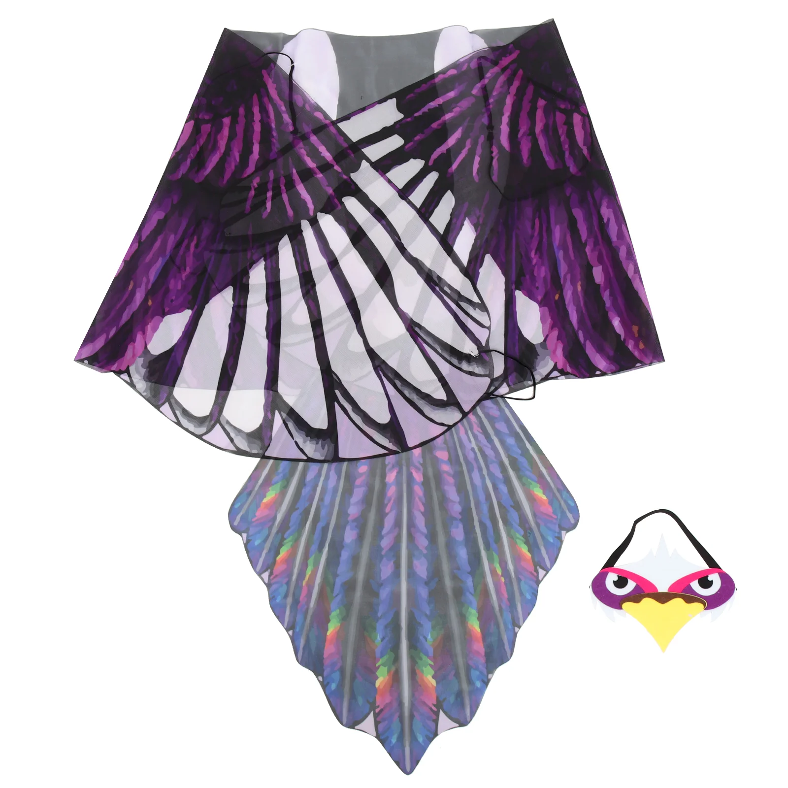 

Eagle Wings Kids Accessories Girls Cosplay Prop Wing-shaped Ornament Chiffon Party Favor Child Adult Halloween Costume