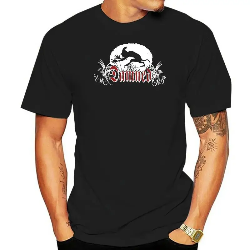 

New Popular The Damned Punk Band Men Black T-Shirt Size S-3XL 3D T Shirt Men Plus Size Cotton Tops Tee 100% Cotton