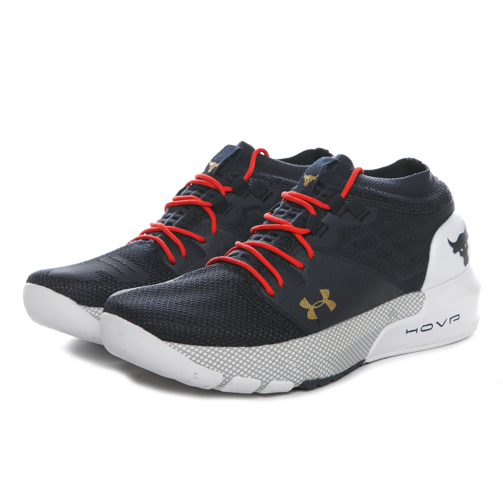 UNDER ARMOUR 2022 Men UA HOVR Project Rock 2 Bull Head Gym Running Shoes Outdoor Sports Socks Training Trainer Sneakers 40-45