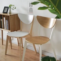 commercial nordic wooden chairs modern geometric ergonomic office bedroom chair cafe kitchen hotel meubles home items oa50dc