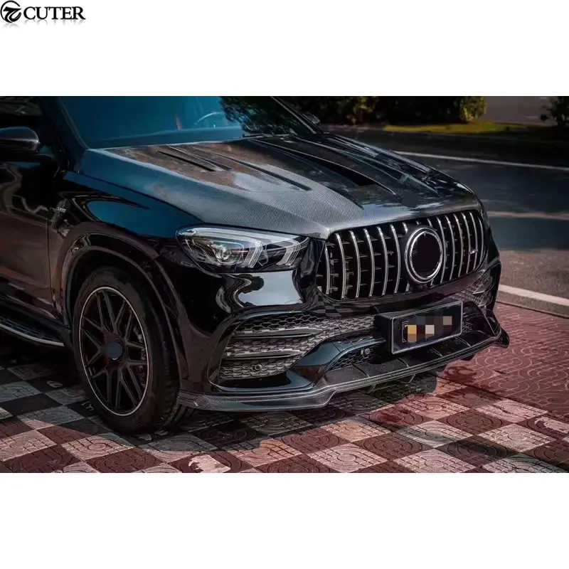 X167 cgle 167 Coupe Gle63 GLE53 FRP из углеродного волокна капот двигателя для Benz GLE комплект