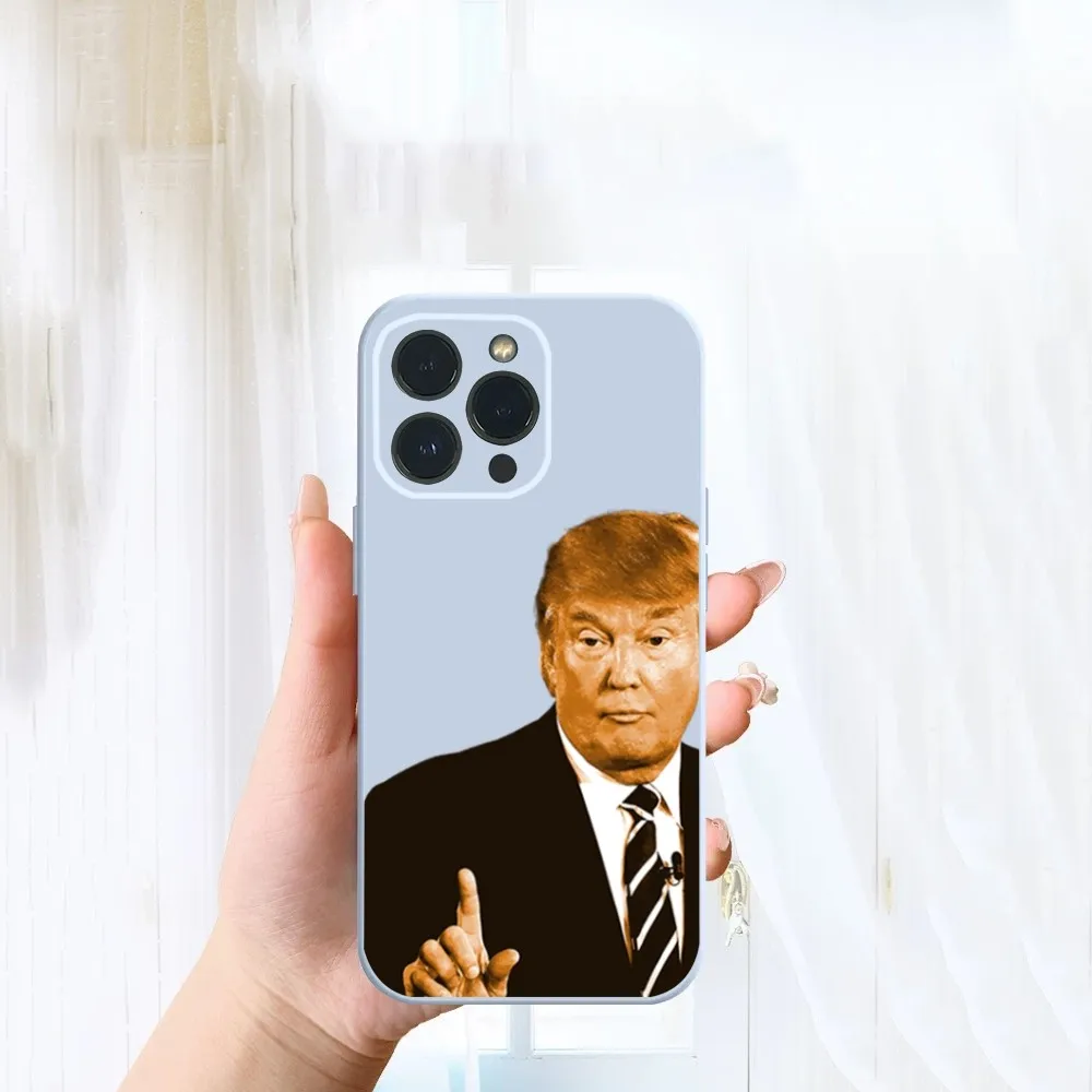 Салют Дональд Трамп Забавный ультра легкий чехол для телефона iPhone 14 13 12 11 Pro Max XS X XR