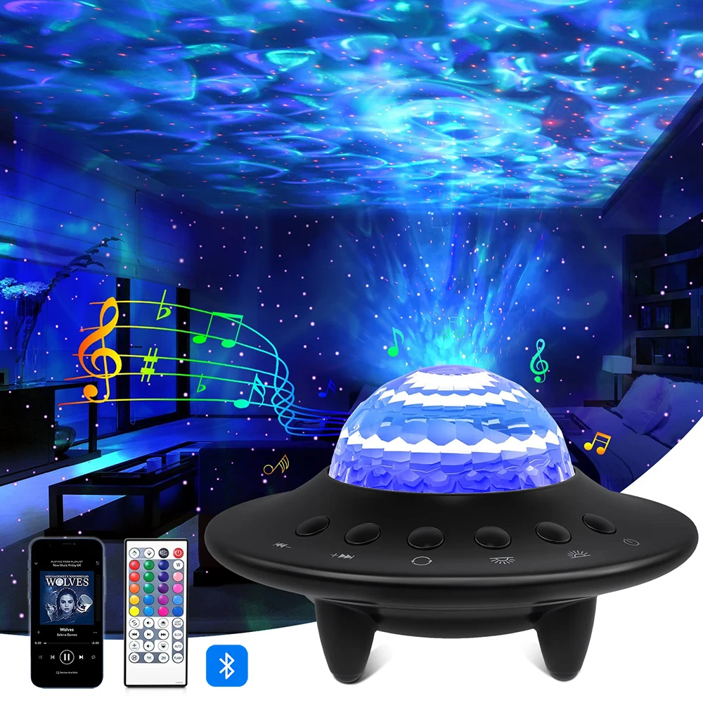 Star Projectors Galaxy Projector LED Lamp Night Light Room Decor 21 Colors Nightlights Family Party Birthday Bedroom Decoration