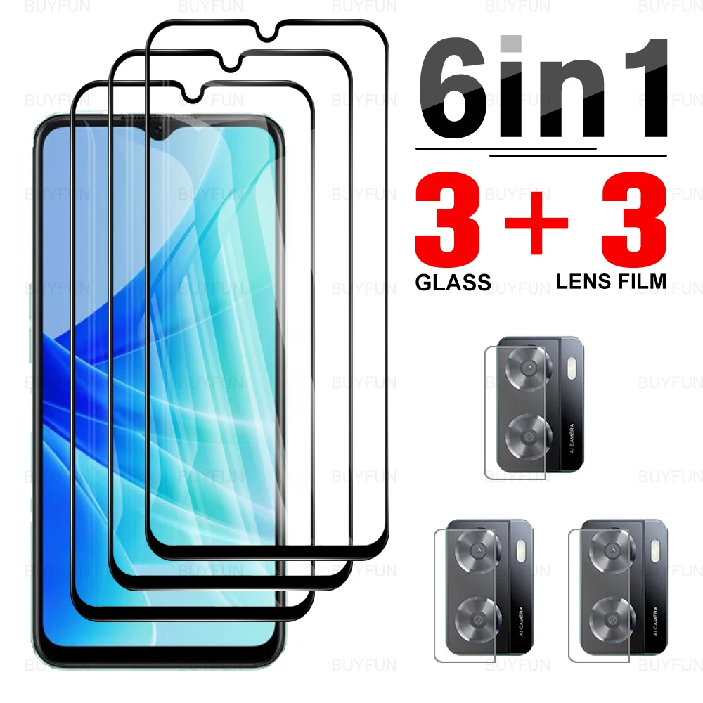 

6-в-1 пленка для камеры oppo a57 4g 6,56 дюйма CPH2387 полное покрытие переднее закаленное стекло для oppo appo orro a 57 a57 5g защитное стекло