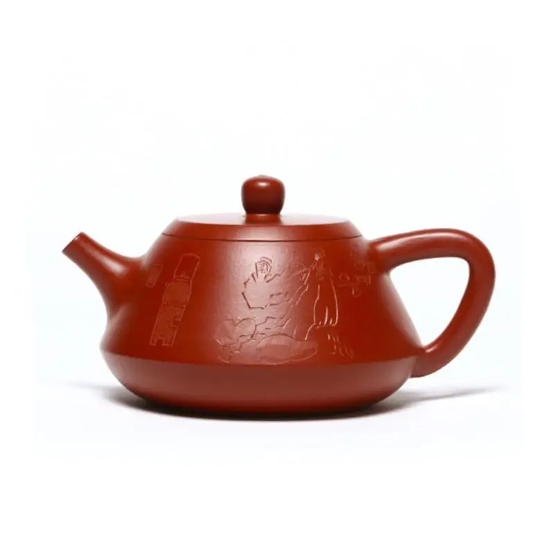 

180ml Raw Ore Dahongpao Filter Tea Pot Chinese Yixing Purple Clay Teapot Home Stone Scoop Beauty Kettle Tea Ceremony Supplies