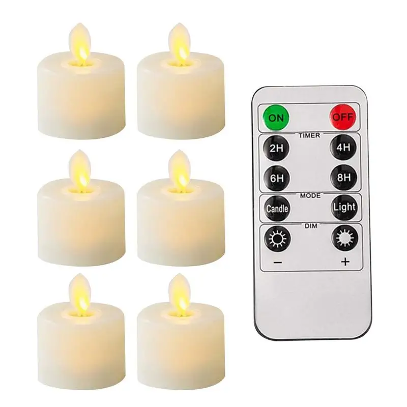 

Portable Remote Control LED Flameless Candle Lights Waterproof Electronic Swing Candle Lights Party Wedding Holiday Decoration