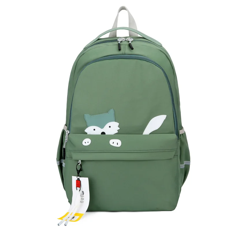 

Middle School Bags for Girls Teen Cute Cat High School Backpack Women Casual Campus Schoolbag Nylon Bookbag Cool Bagpack