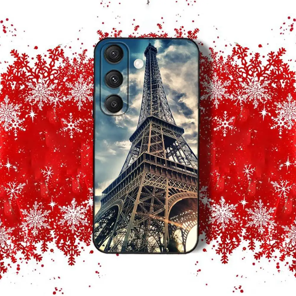Чехол для телефона P-Paris E-Eiffel Art TowerS для Samsung S22, S24, S20, S25, S23, S30, S21, Ultra, Plus, Fe, Lite 4G, 5G, черный мягкий чехол (art.: 3920d37166fe8) - 3920d37166fe8