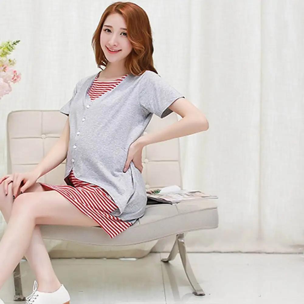 

Maternity gray Pregnant Loading 2022 Funny Women T Shirt Girl Shirt New Mom Big Size Clothes