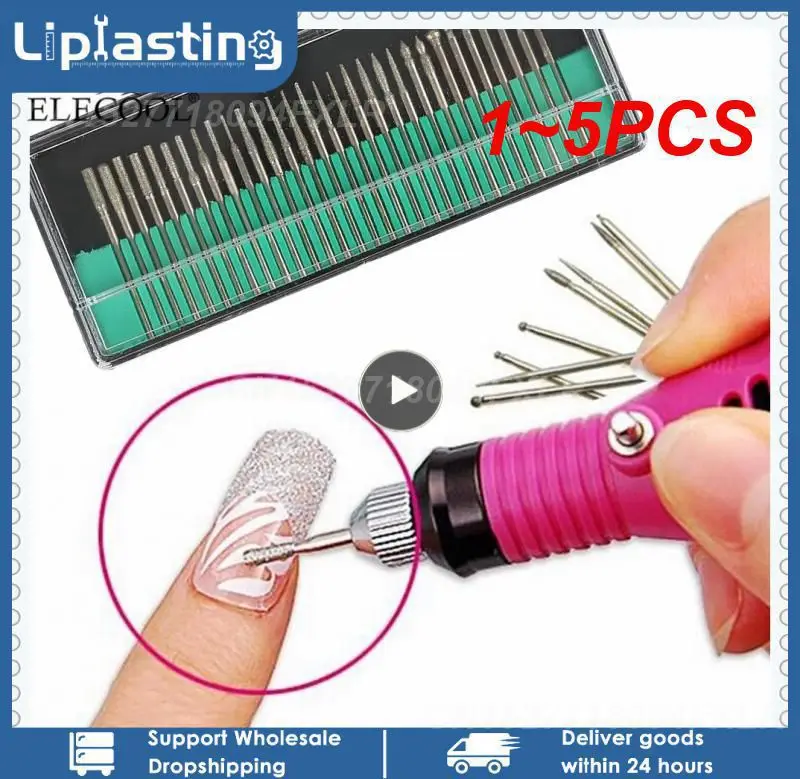 

1~5PCS emery grinding needle alloy grinding head jade carving tool polishing electric grinding rod cylindrical tip fine 3mm