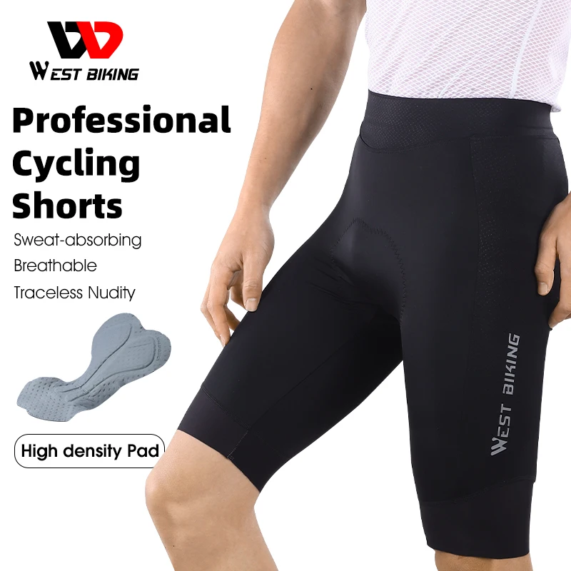 

WEST BIKING Men's Cycling Shorts Padded Men Bicycle Riding Pants Bike Biking Clothes Cycle Wear Tights Motorcycle Half-Pants