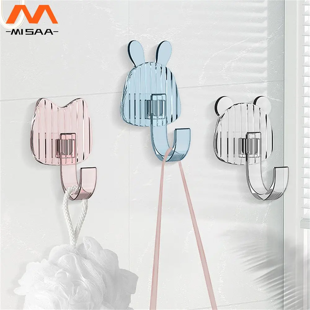 

Storage Hook Fashionable Super Adhesion Seamless And Traceless Multifunction Ideal For Kitchens And Bathrooms Cartoon Wall Hook