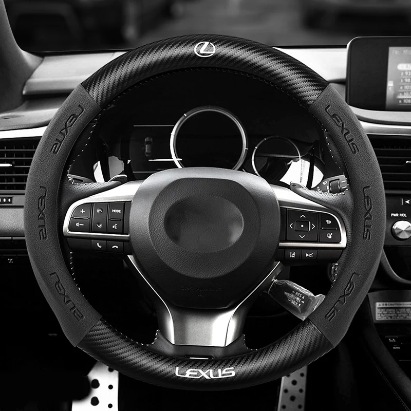 

Car Steering Wheel Cover Suede For Lexus NX IS RX ES GX LX LS UX GS 200 260 350 NX300 RX350 ES300 Anti Slip Interior Accessories