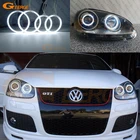 Для Volkswagen VW Golf Rabbit Jetta GTI R32 MKV MK5 2005-2010 отличный ультра яркий комплект колец ангельские глазки Halo