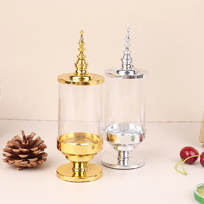 1 шт. креативная свадебная коробка конфет гальваническая золотая и серебряная