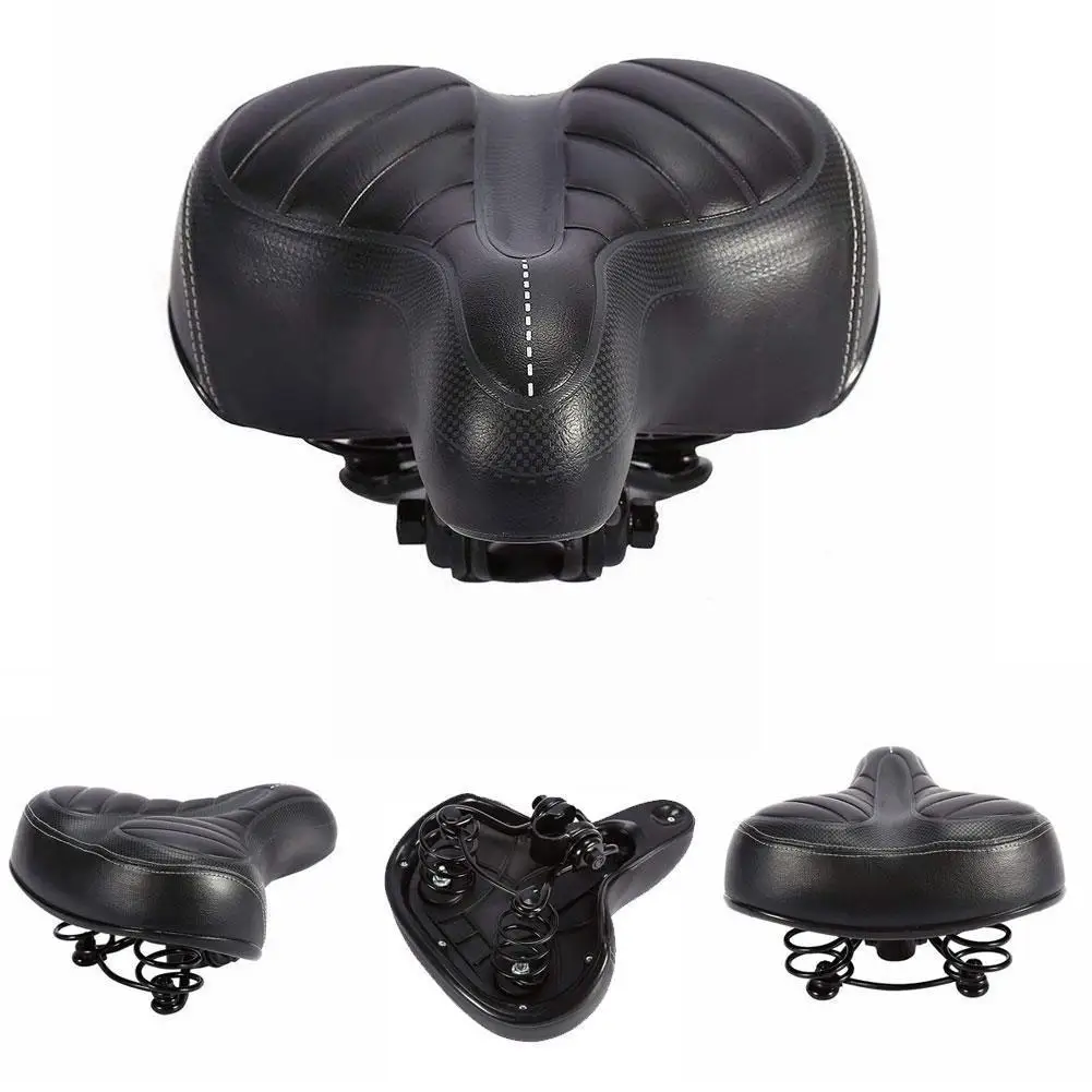 Comfortable Wide Large Bum Bicycle Gel Cruiser Extra Of Type Bicycle Saddle For Any Seat Sporty Suitable Pad Soft P5R1