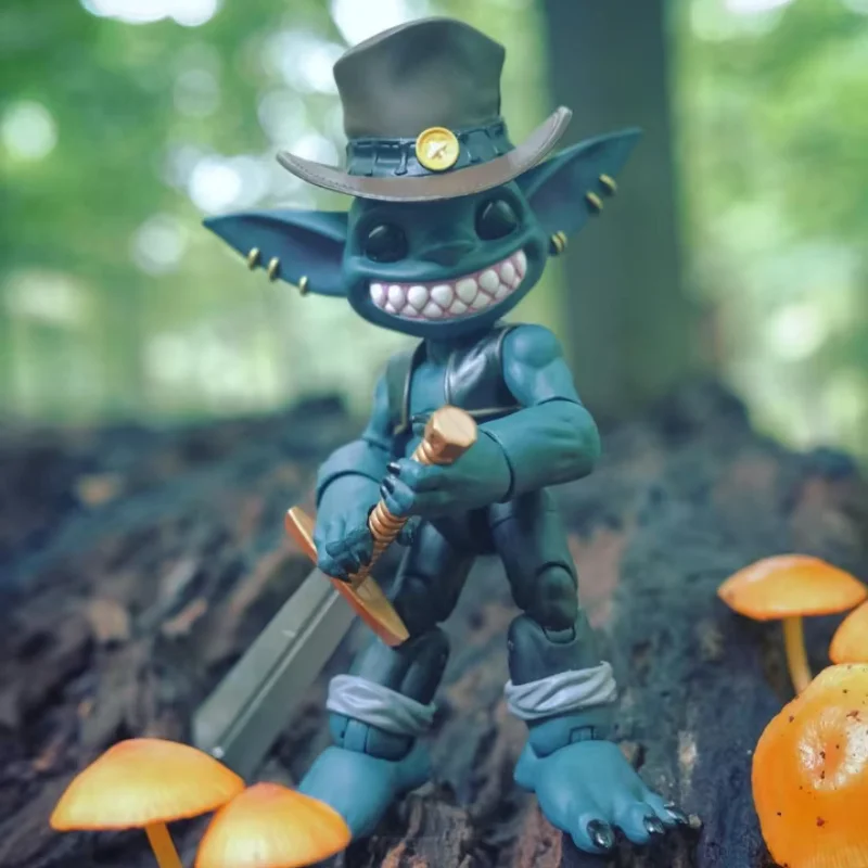Фото В наличии, хит продаж, высококачественная коллекция Plunderlings Captain Teel Goblin, 1/12, 4-дюймовая фигурка, шт., модель, коллекция игрушек №3