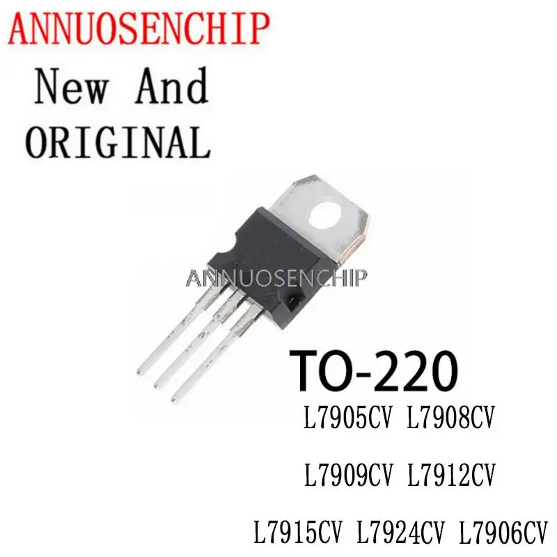 Новый и оригинальный транзистор TO-220 TO220 L7905CV L7908CV L7909CV L7912CV L7915CV L7924CV L7906CV, 10 шт.