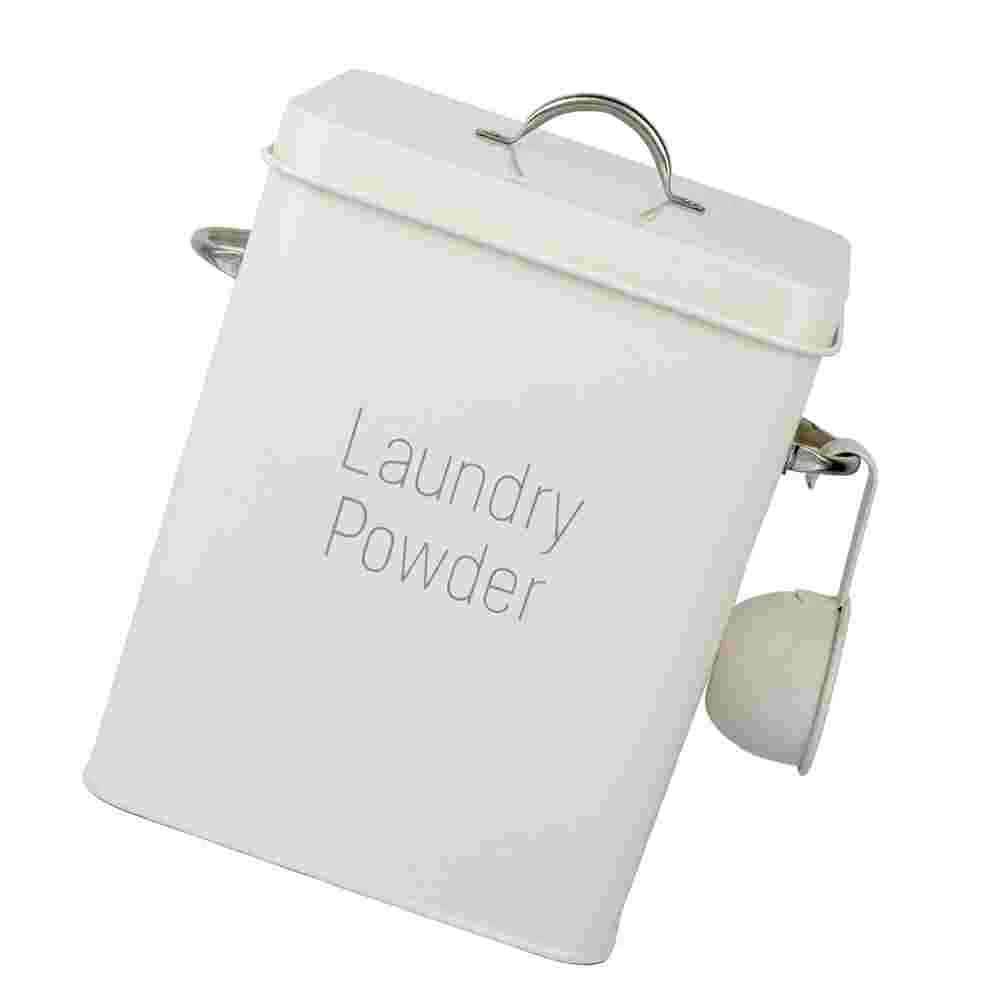 

Laundrycontainer Detergent Box Bin Storage Washing Dispenser Canister Holdersoap Metal Room Pet Basket Iron Tin Bucket Kitchen