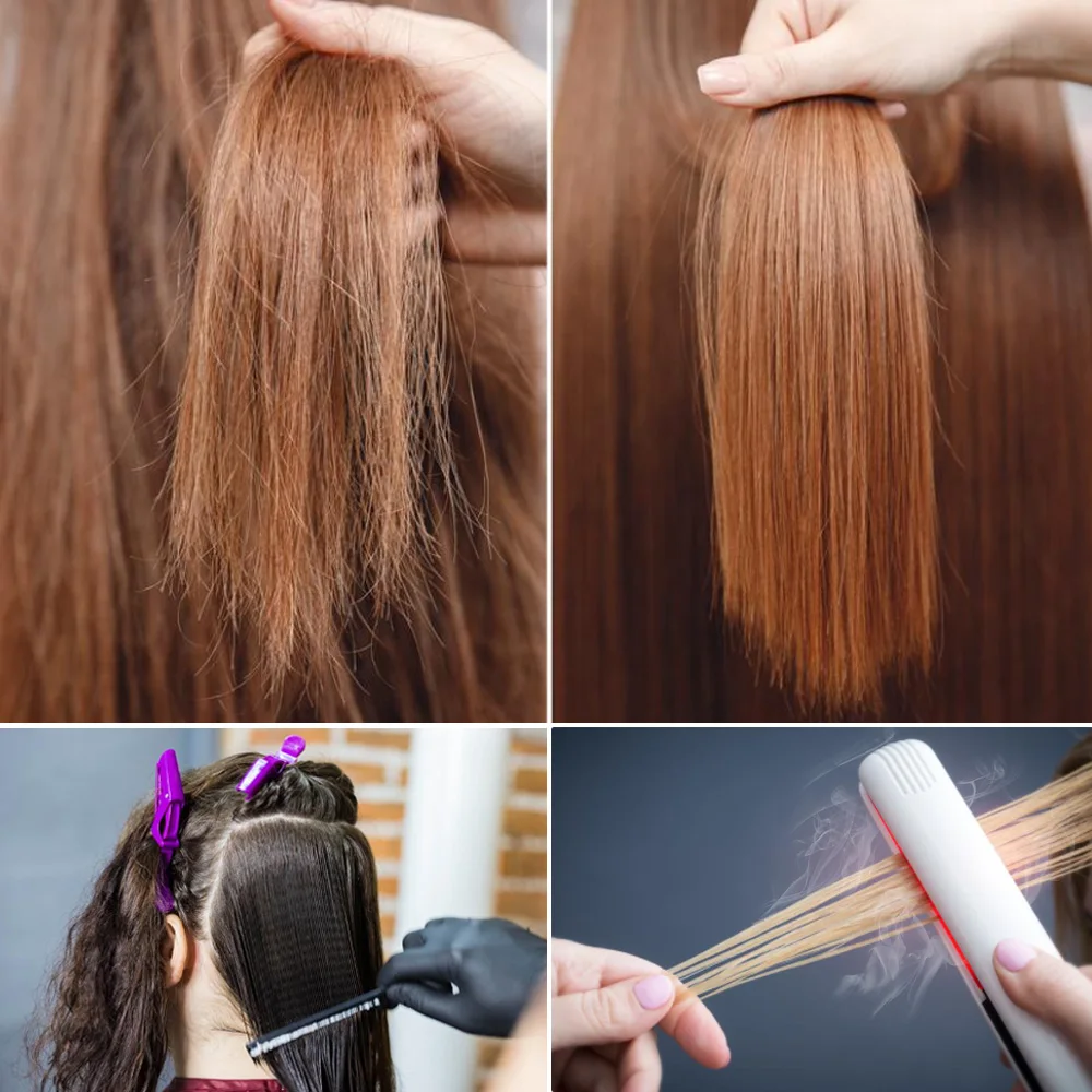 Утюжок для ухода за волосами инфракрасный ультразвуковой уход холодным