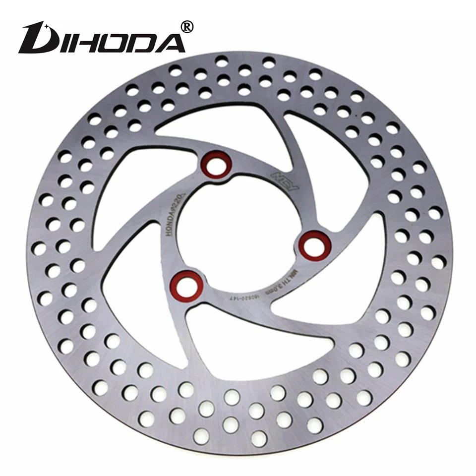 

Universal 220mm 7.0 Pitch Stainless steel Motorcycle Scooter Brake Front Rear Disc Disks For Yamaha Honda Kawasaki Suzuki Ducati