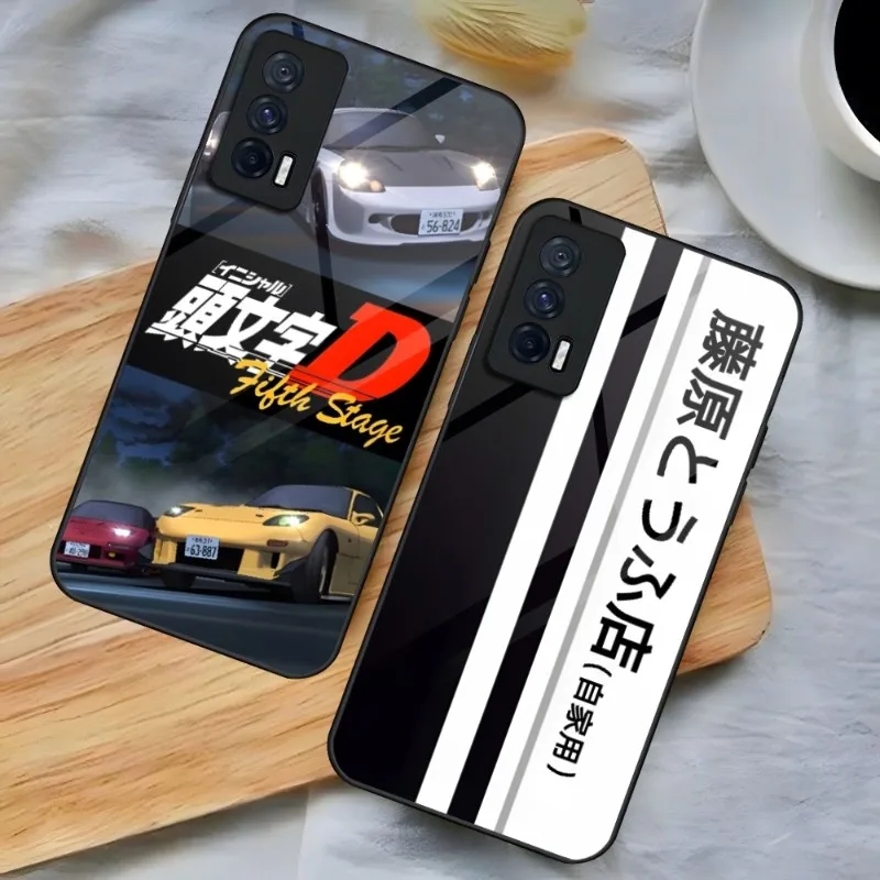 

Initial D AE86 чехол для телефона для Vivo S12 S10 S9 IQOO Z3 U5 NEO5 Y30 7 9 8 X73 Y76 Y70 Y55 Y31 X70 X60 Pro, закаленное стекло