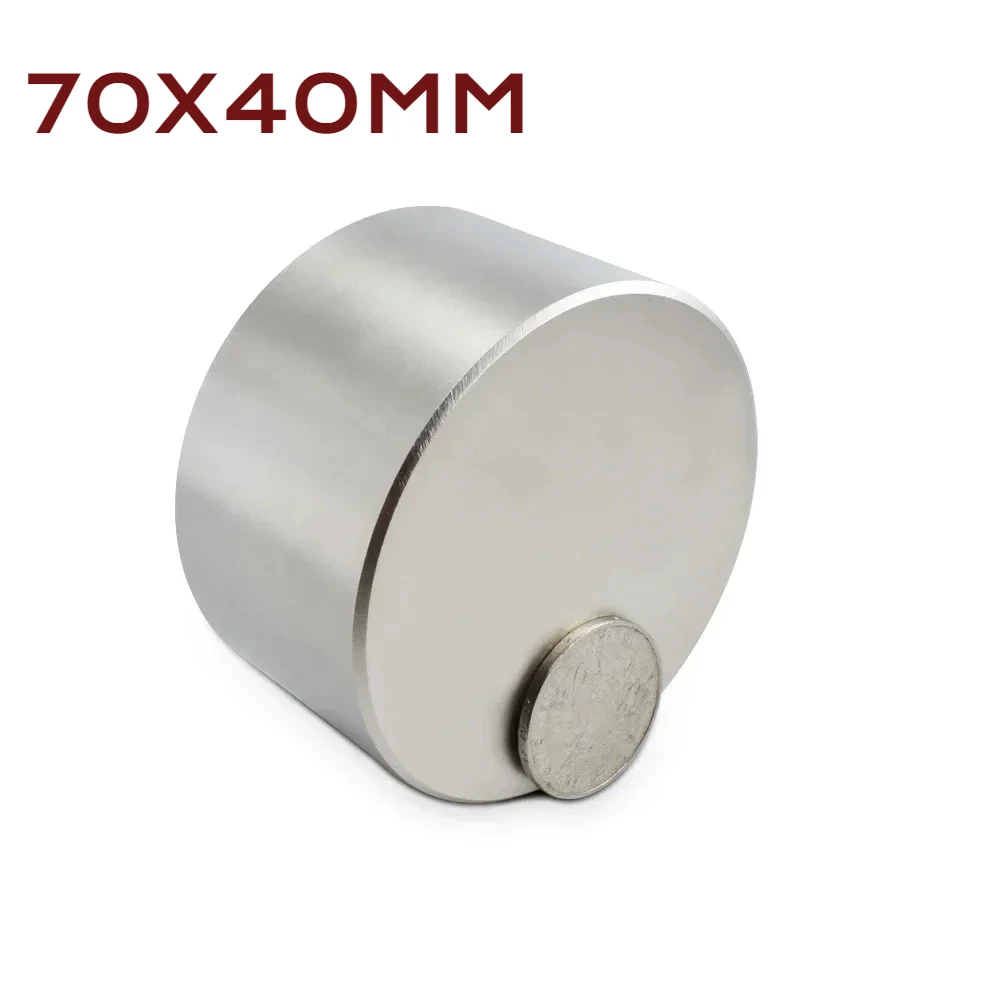 1 шт. неодимовый магнит N52 70x40 мм супер сильный круглый редкоземельный NdFeb самый