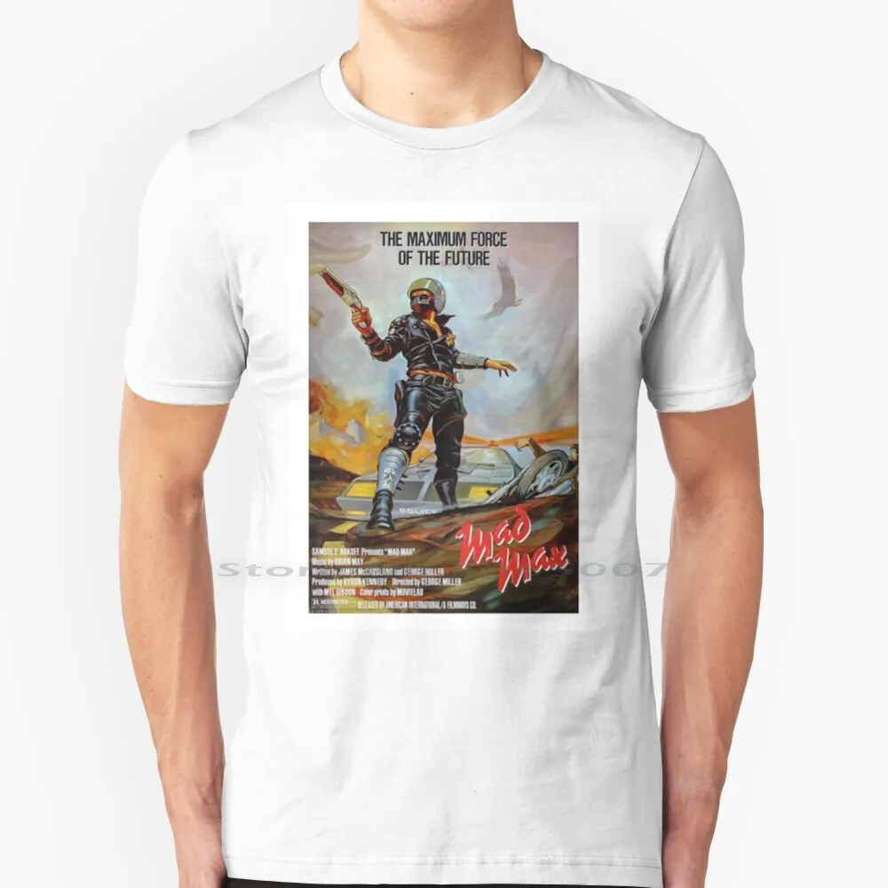 

Постер Mad Max, футболка из хлопка, 6XL, фильм старого фильма Mad Max, Винтажный Фильм